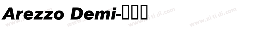 Arezzo Demi字体转换 Arezzo Demi字体转换